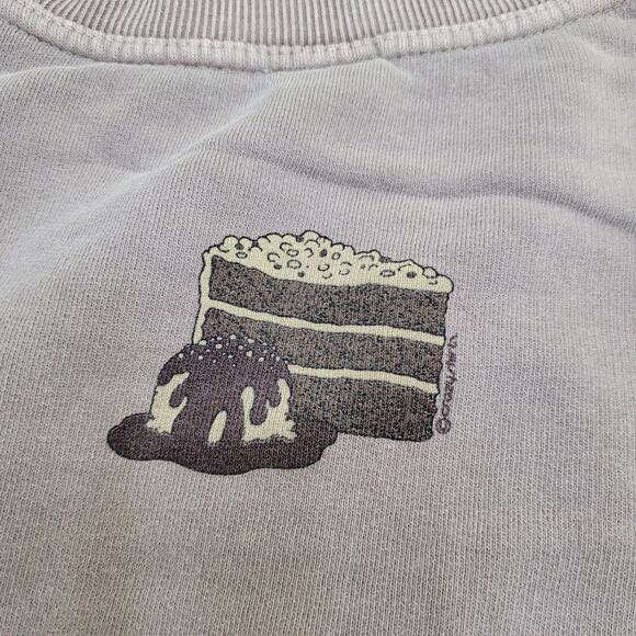 Vintage Crazyshirts Chocolate Sweatshirt Womens Large 25x23 Grayish Brown - Picture 8 of 16